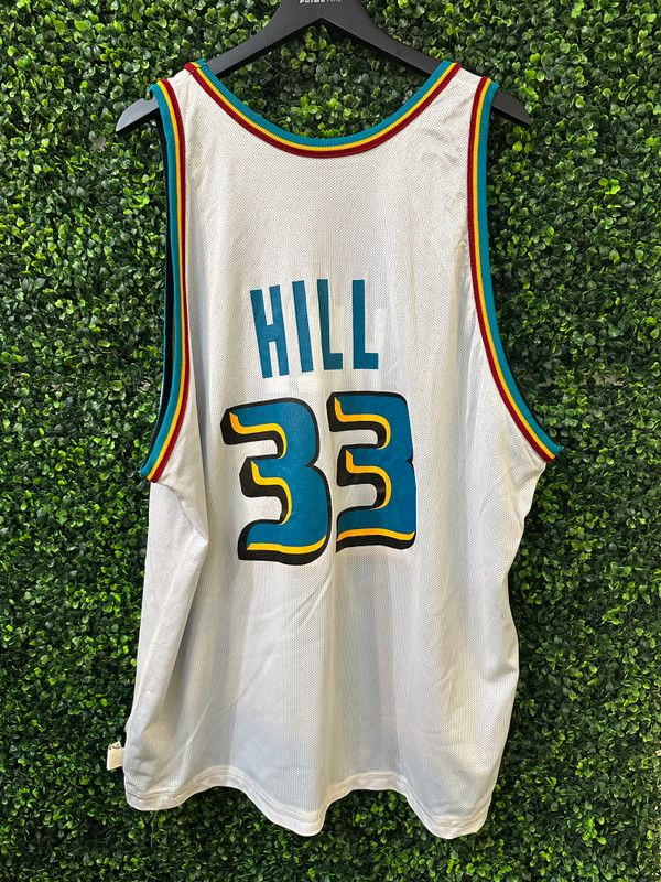 VINTAGE GRANT HILL DETROIT PISTONS REVERSIBLE CHAMPION JERSEY