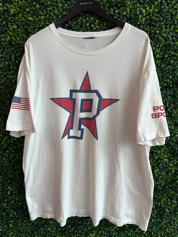 VINTAGE POLO STAR TEE WHITE