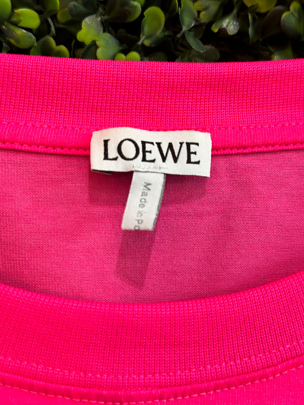 LOEWE PINK SMALL LOGO TEE
