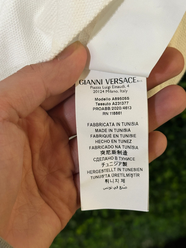 VERSACE SHORT SLEEVED POLO (SZ 2XL)