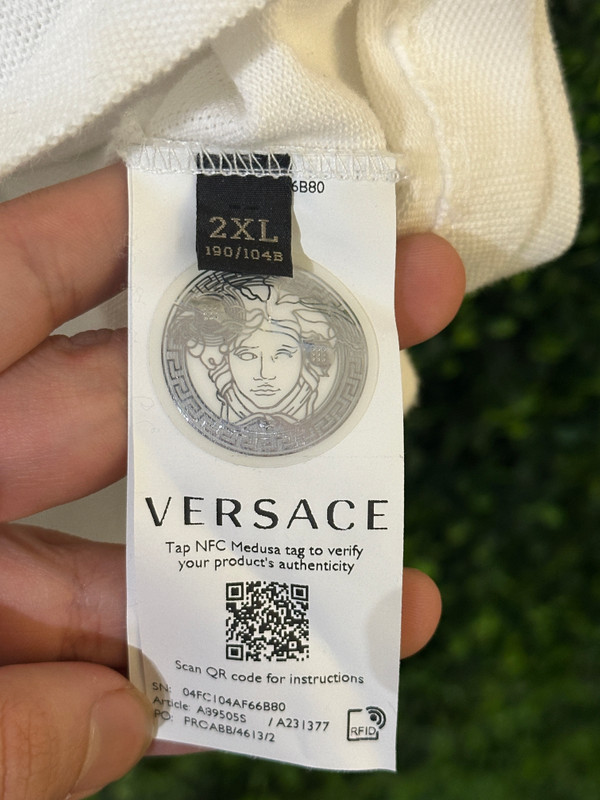 VERSACE SHORT SLEEVED POLO (SZ 2XL)