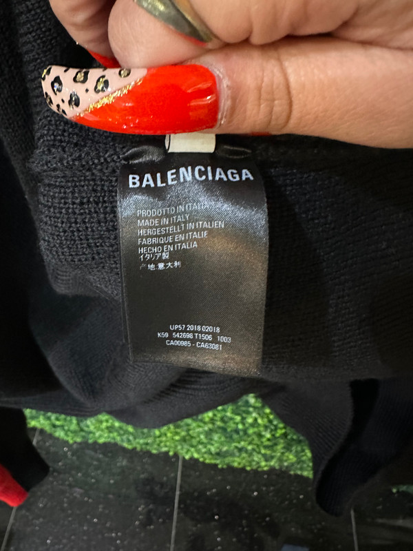 BALENCIAGA LONG SLEEVE W HOOD SZ XXL