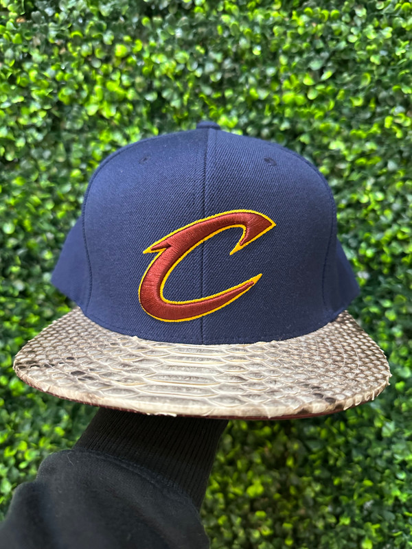 CLEVELAND CAVS MITCHELL & NESS SNAKESKIN JUST DON CAP