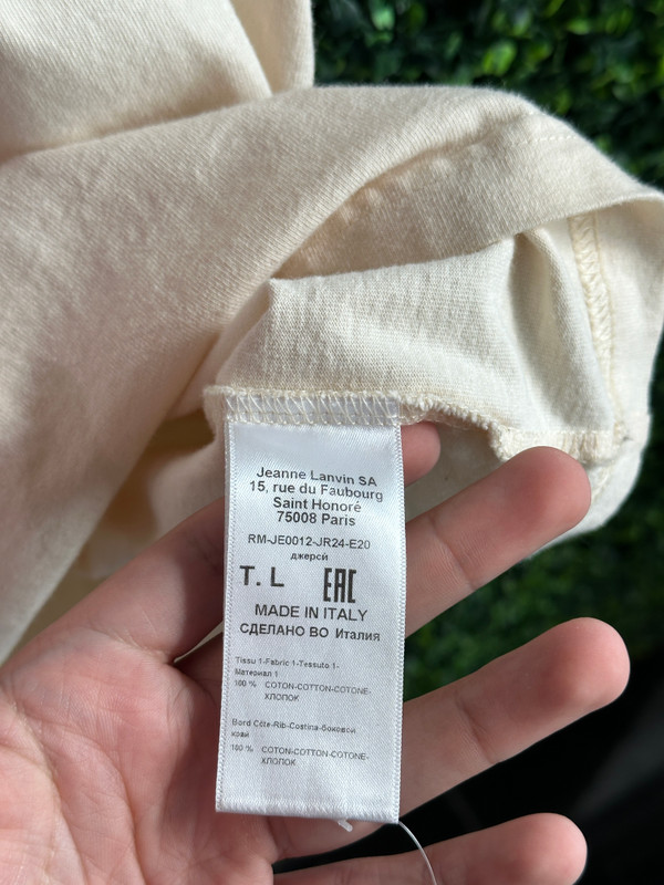 LANVIN LOGO TEE (SZ L)