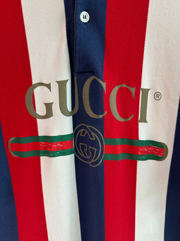 GUCCI LOGO POLO (SZ M)