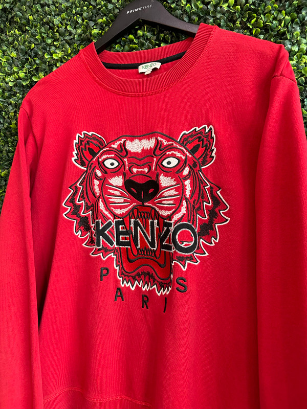 KENZO PARIS RED CREWNECK (SZ L)