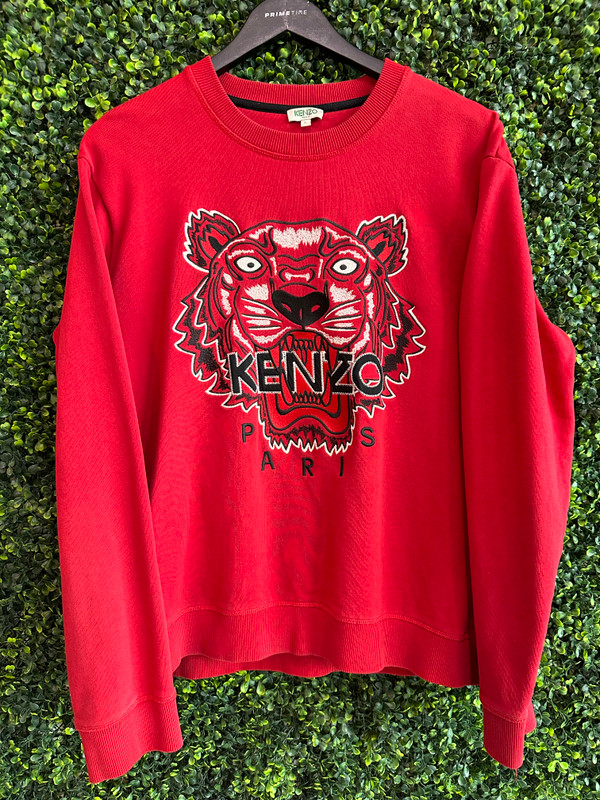 KENZO PARIS RED CREWNECK (SZ L)