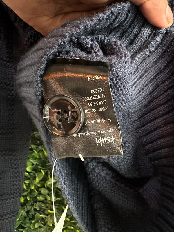 KSUBI NAVY CARDIGAN (SZ M)