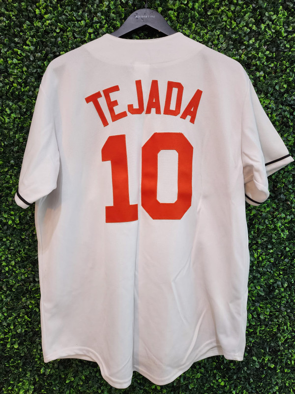 VINTAGE BALTIMORE ORIOLES MIGUEL TEJADA MAJESTIC JERSEY