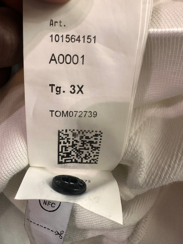 OFF WHITE LOGO HOODIE WHT (SZ XXL)