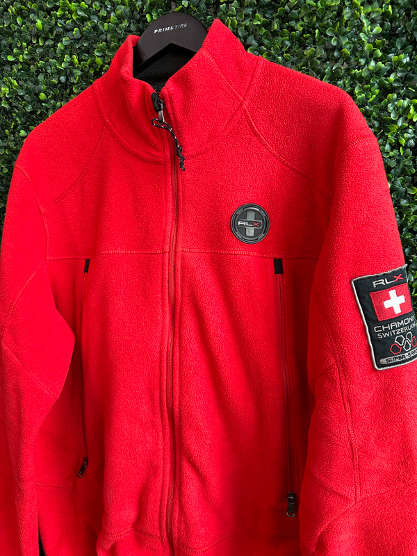 VINTAGE POLO RLX FLEECE ZIP UP JACKET