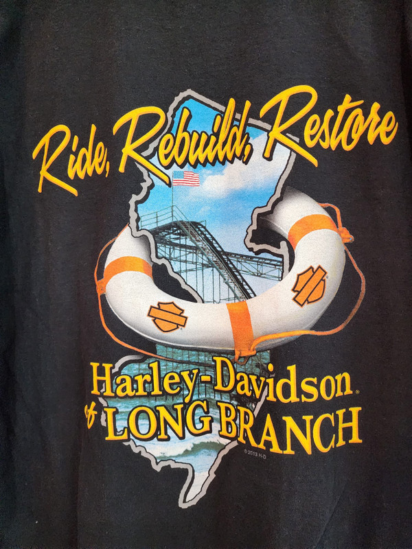VINTAGE HARLEY DAVIDSON LONG BRANCH NJ TEE