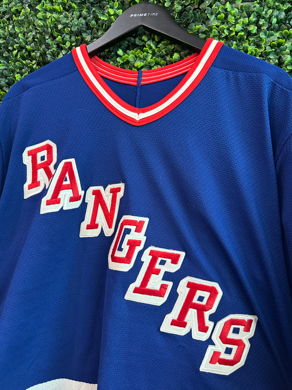 VINTAGE JEFF BEUKEBOOM NEW YORK RANGERS CCM JERSEY