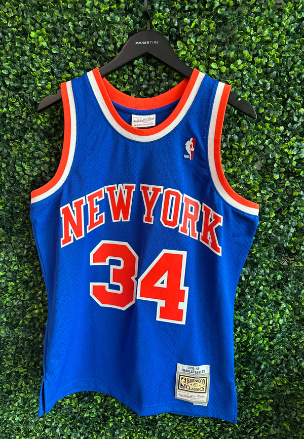 CHARLES OAKLEY NEW YORK KNICKS MITCHELL & NESS SWINGMAN JERSEY