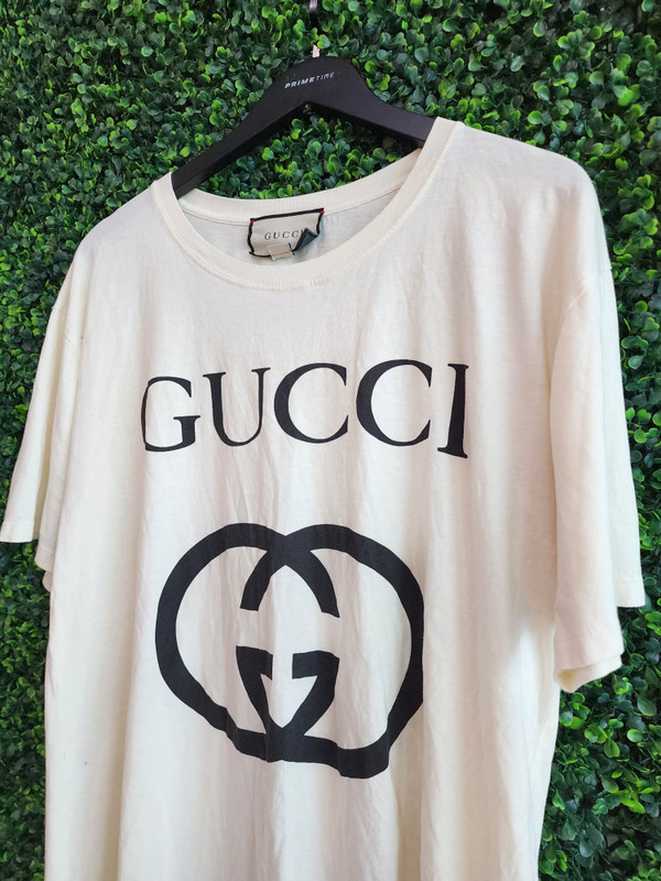 GUCCI INTERLOCKING G OVERSIZED TSHIRT (SZ L)