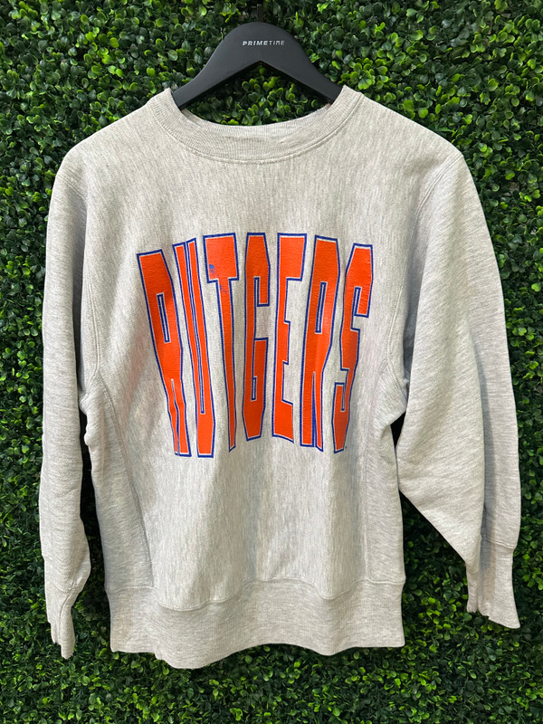 RARE VINTAGE RUTGERS CHAMPION REVERSE WEAVE CREWNECK