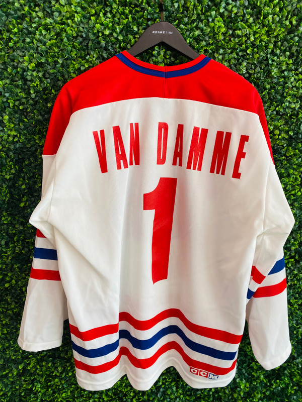 1995 JEAN CLAUDE VAN DAMME CCM HOCKEY JERSEY
