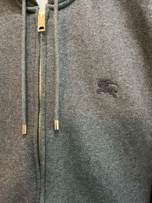 BURBERRY CLARENDON CHECK ZIP UP HOODIE (XXXL)