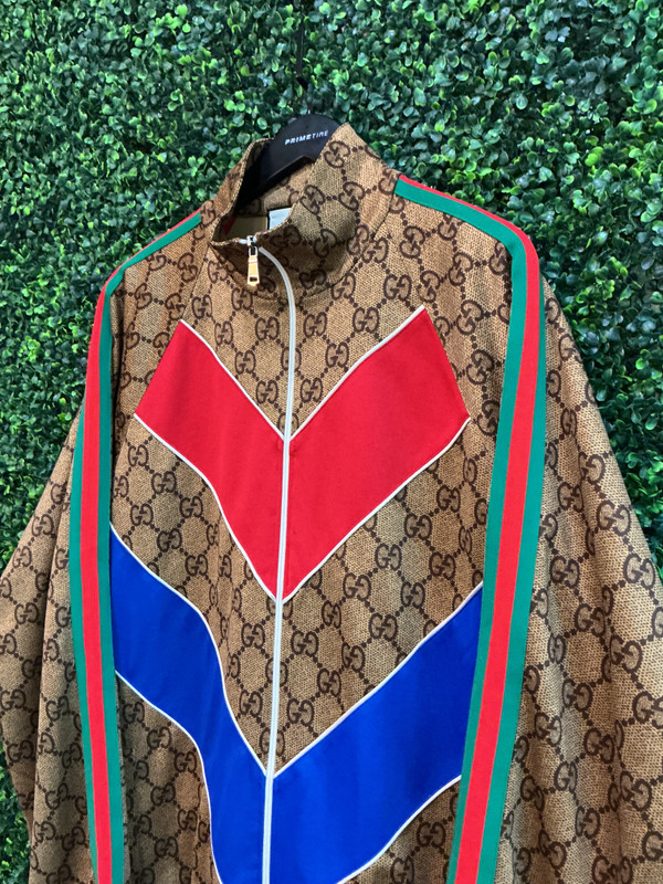 GUCCI TECHNICAL GG LOGO TRACK JACKET (XXL)