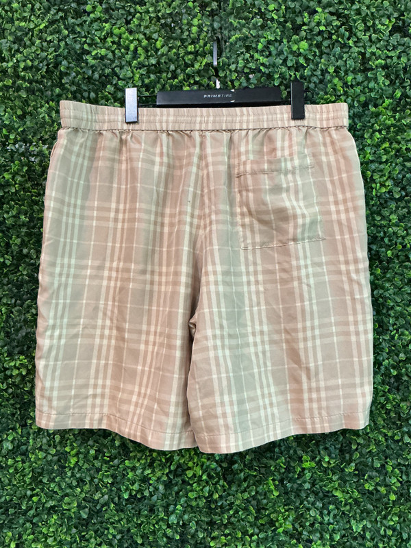 BURBERRY TAN SILK SHORTS