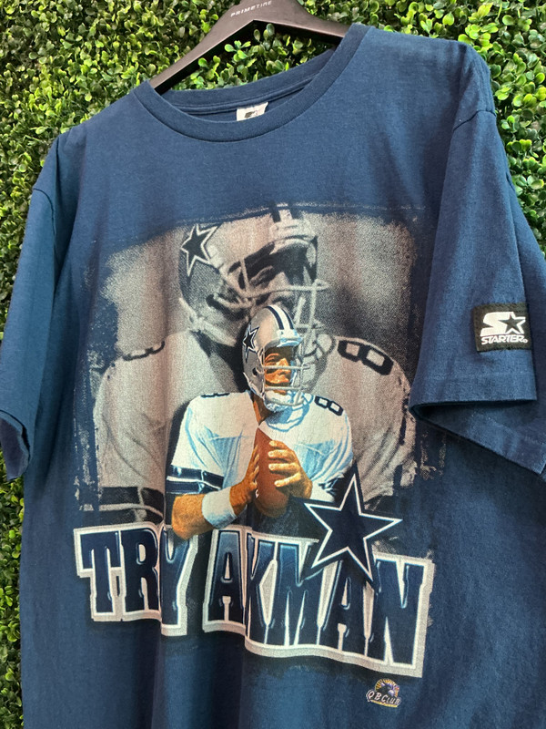 VINTAGE TROY AIKMAN QB CLUB TEE (SZ L)