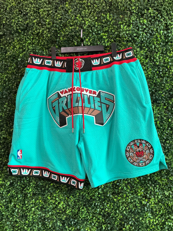 BRAND NEW VANCOUVER GRIZZLIES MITCHELL & NESS x JUST DON SHORTS