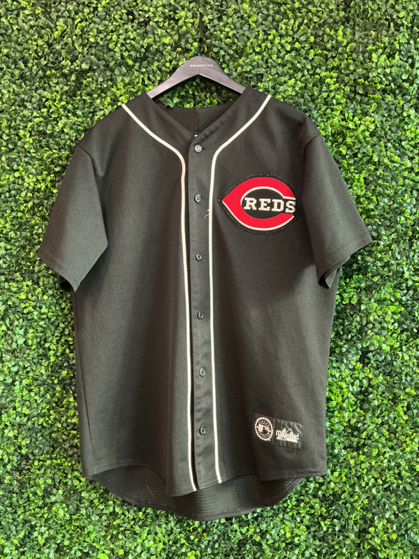 VINTAGE KEN GRIFFEY JR CINCINNATI REDS MAJESTIC JERSEY
