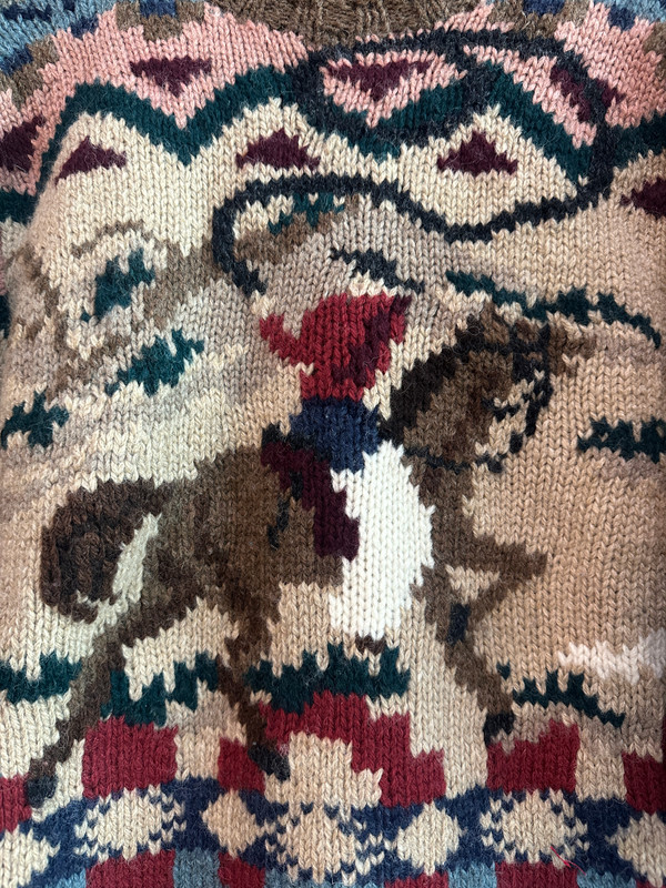 VINTAGE POLO RALPH LAUREN WOOL ESQUESTRIAN SWEATER