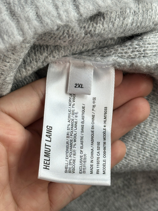 HELMUT LANG APEX POLO SWEATER (SZ XXL)