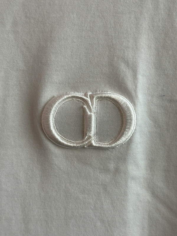 CHRISTIAN DIOR WHITE CD LOGO TEE