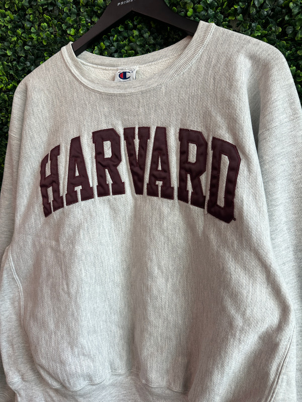 HARVARD GREY CHAMPION CREWNECK
