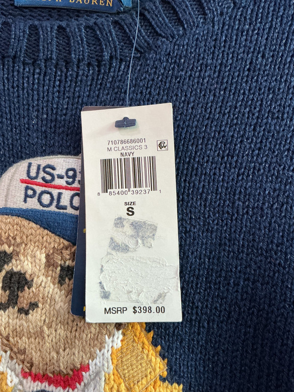 BRAND NEW POLO RALPH LAUREN SAILOR BEAR SWEATER