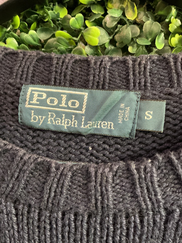POLO RALPH LAUREN NAVY PREPPY BEAR SWEATER