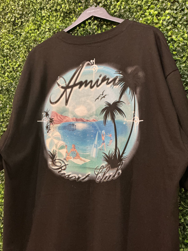 AMIRI BLACK AIRBRUSH TEE (SZ 2XL)