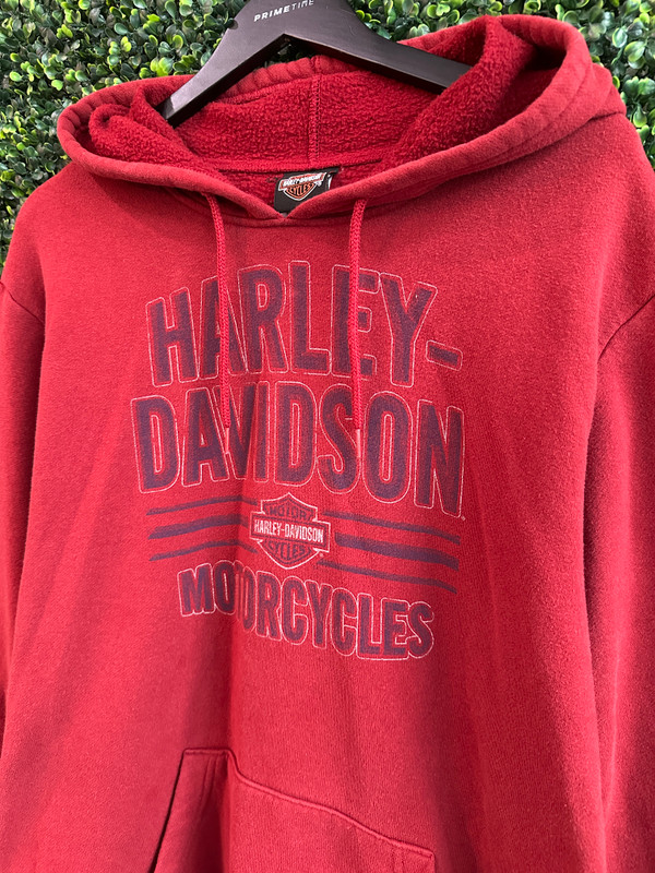 HARLEY DAVIDSON RED HOODIE