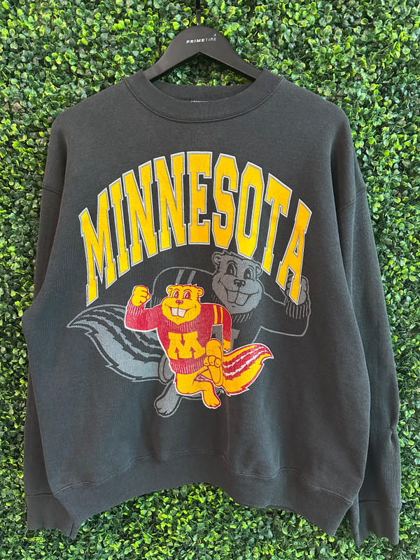 UNIVERSITY OF MINNESOTA BLACK CREWNECK