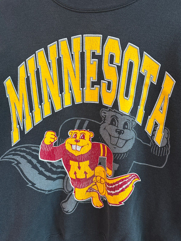 UNIVERSITY OF MINNESOTA BLACK CREWNECK