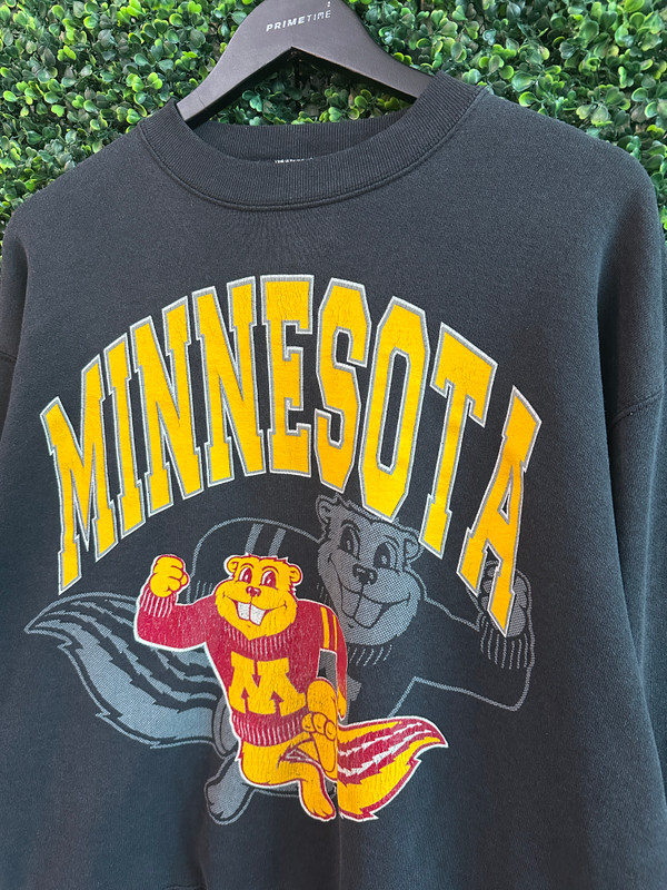 UNIVERSITY OF MINNESOTA BLACK CREWNECK