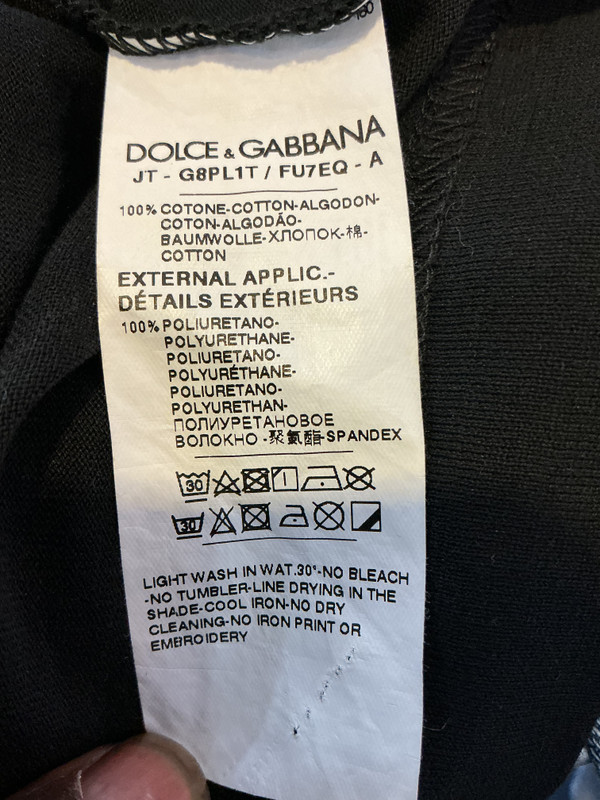 DOLCE & GABBANA OVERSIZED NECK LOGO TEE