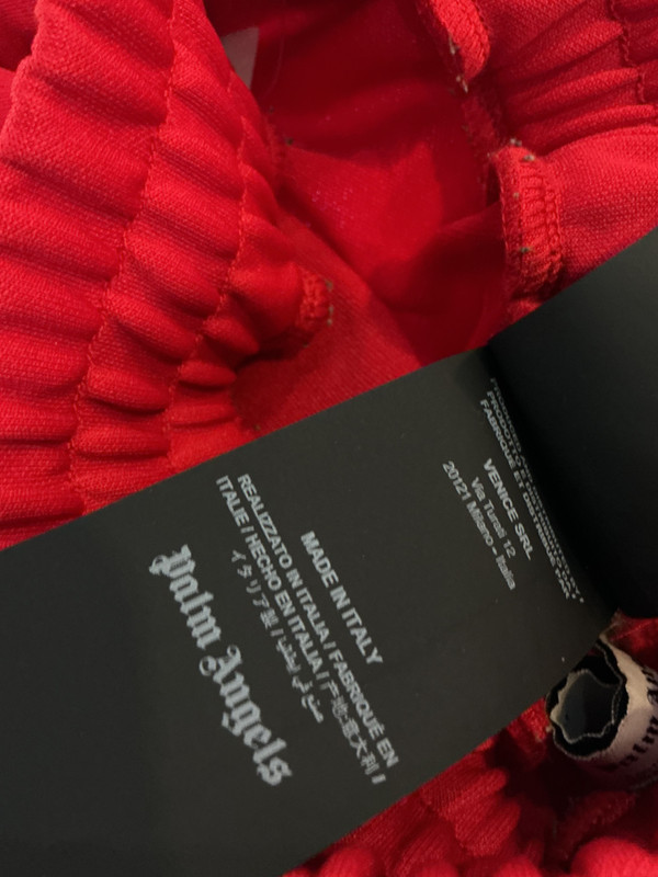 PALM ANGELS CLASSIC TRACK SHORTS RED (M)”