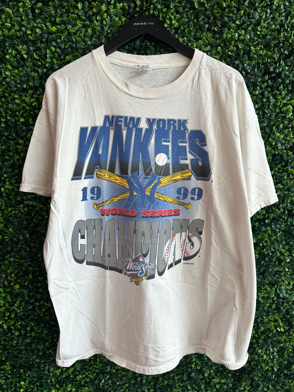 VINTAGE NY YANKEES 1999 WORLD SERIES TULTEX TEE