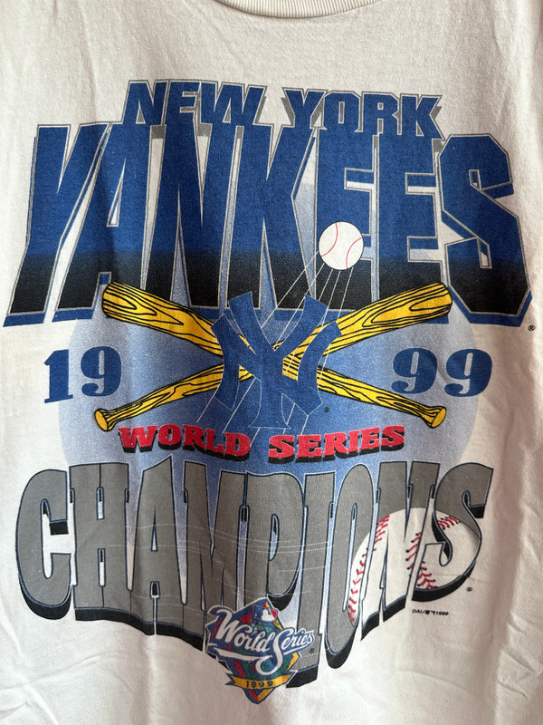 VINTAGE NY YANKEES 1999 WORLD SERIES TULTEX TEE