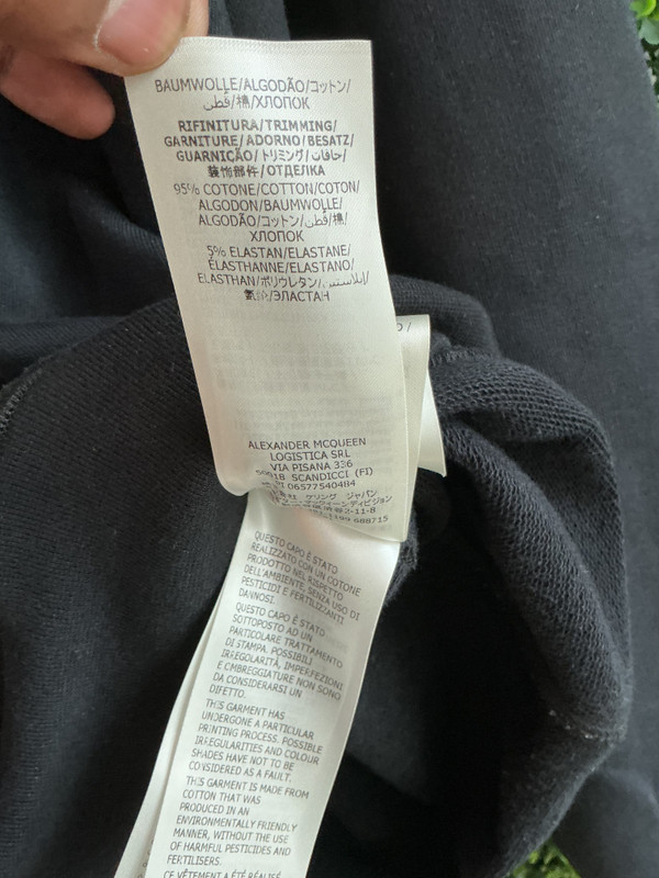 ALEXANDER MCQUEEN BLACK LOGO HOODIE