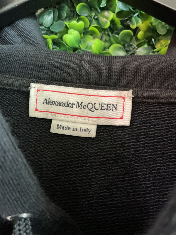 ALEXANDER MCQUEEN BLACK LOGO HOODIE