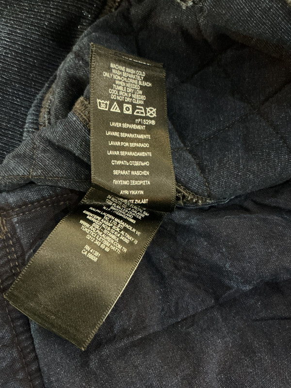 RALPH LAUREN RRL DENIM DIAMOND QUILTED SWEAT SUIT SET (XL)