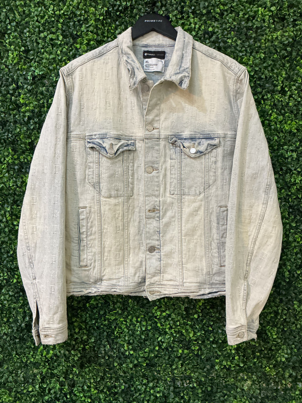PURPLE BRAND MONOGRAM DENIM JACKET