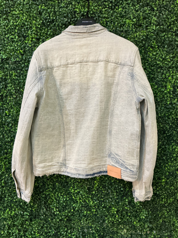 PURPLE BRAND MONOGRAM DENIM JACKET