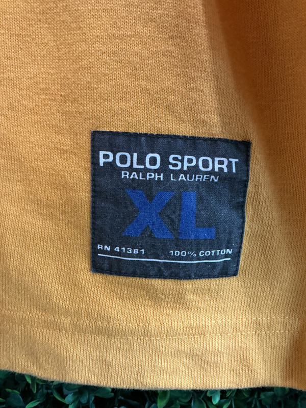 VINTAGE POLO SPORT L/S COTTON #1 FOOTBALL JERSEY