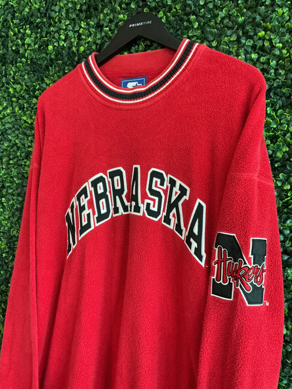 VINTAGE NEBRASKA STARTER FLEECE CREWNECK