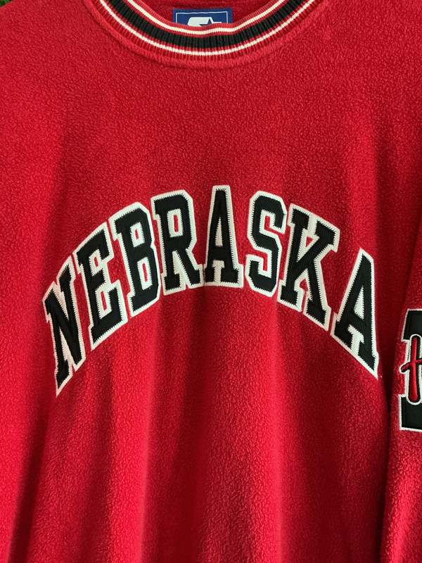 VINTAGE NEBRASKA STARTER FLEECE CREWNECK